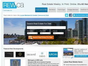 Real Estate Weekly launches online search portal REW.ca | Vancouver Sun