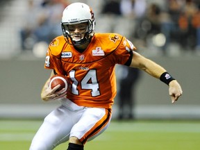 The playoff scenario is actually pretty simple for the B.C. Lions and quarterback Travis Lulay: Beat Montreal on Saturday and they capture first place in the West.  (photo by Jenelle Schneider/PNG)