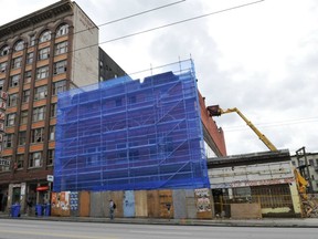 VANCOUVER, B.C.- AUGUST 23, 2011- The old Pantages Theatre at 156 East Hastings in Vancouver, B.C. on August 23, 2011, is being torn down after falling into serious disrepair.  Vancouver Sun story by John Mackie (Ian Smith-PNG)  Trax-00055362A  [PNG Merlin Archive]