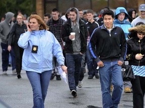 Students Leave Langley Secondary