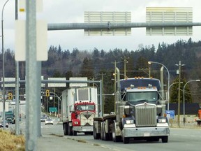Truck at Pacific Border Crossing