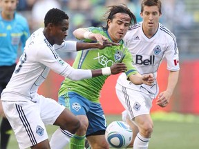 Expect to see slightly more Whitecaps-Seattle Sounders games in the MLS. (Photo by Otto Greule Jr., Getty Images)
