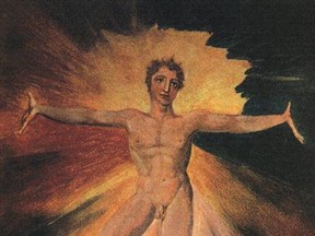 "Glad Day." Painting by Engish poet William Blake