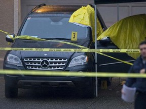 Jeremy Bettan's Mercedes Riddled with Bullets