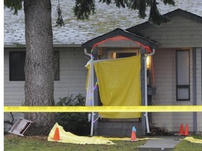 Surrey house where 28-year-old was killed