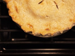 Can we go emotionally overboard even for apple pie? As well as moms and dogs and children?