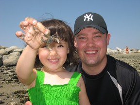 Sun Run blogger Rob Fai with daughter Jayda