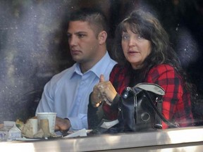 Jarrod and his mother Susan at Surrey Provincial Court in 2009.