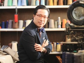 JJ Lee, author of The Measure of a Man, at the shop where he apprenticed in Vancouver's Chinatown on December 21st, 2011.
PHOTO BY SIMON HAYTER FOR NATIONAL POST