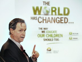 Education Minister George Abbott unveils plan for education reform, Oct. 2011; PNG files