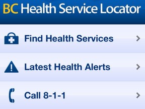 BC government health app