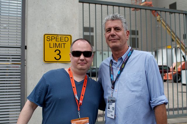 Look who I just bumped into: Anthony Bourdain