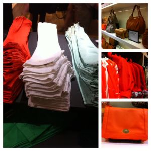 A sample of items at the J.Crew Vancouver store.