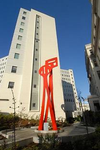 A Martha Sturdy sculpture outside of VGH