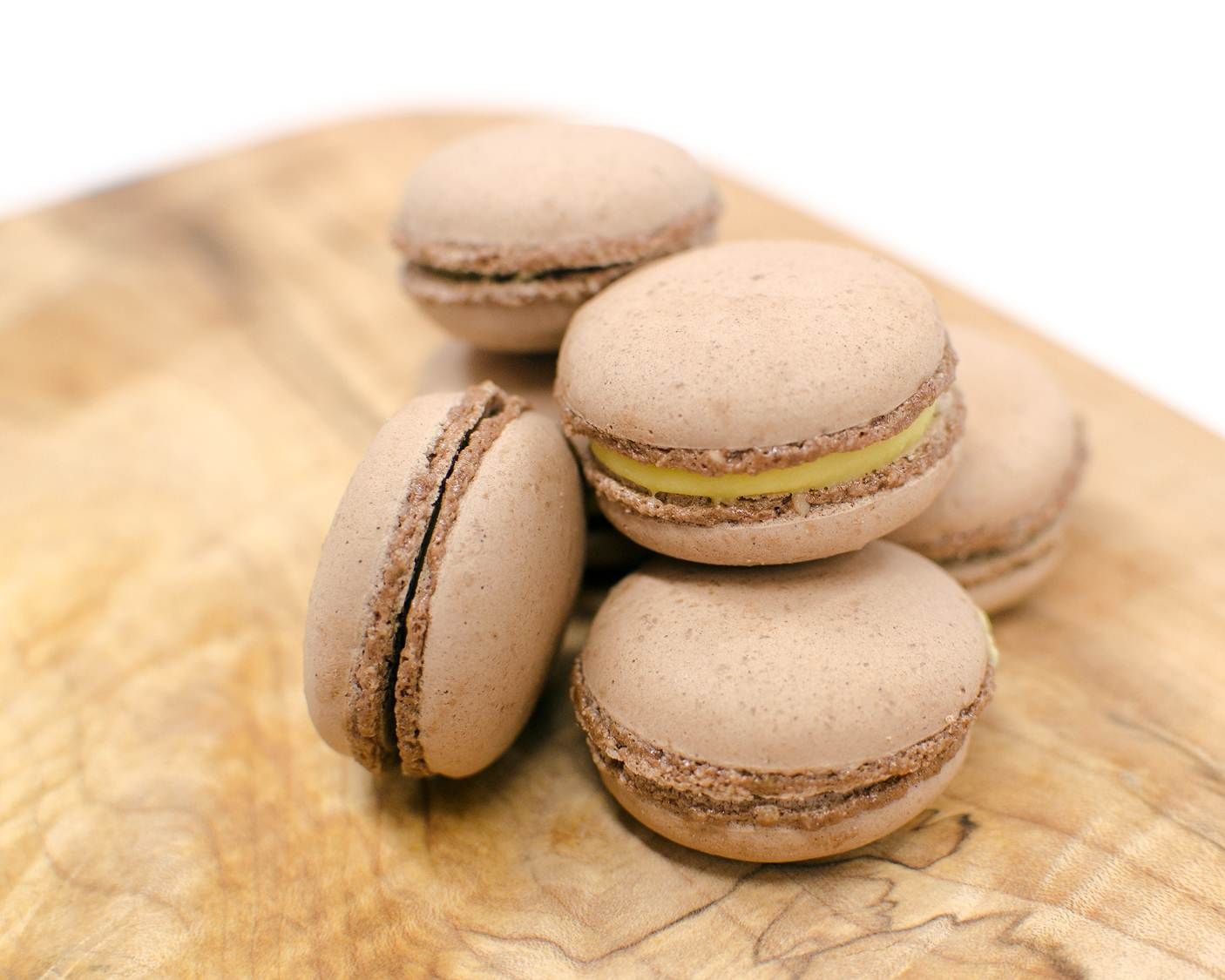 Finished Macaroons with Caramel Creme filling