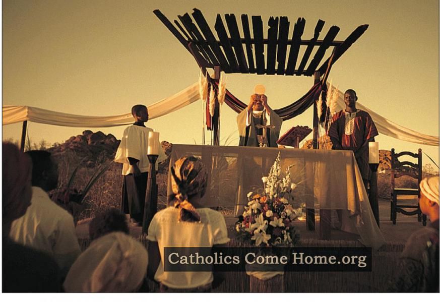 Catholic mass in Africa