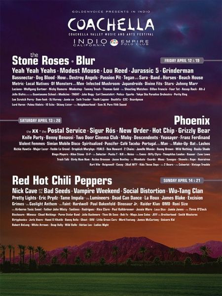 Coachella 2013 full lineup poster