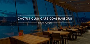 Cactus Club Begins Re-Opening Select Locations Across Metro Vancouver
