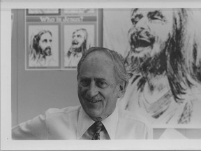 This photo of Willis Wheatley, creator of the Laughing Jesus, was probably taken in 1983. UCC Archives, Toronto. 97.084P/14.