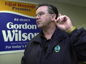 Former politician Gordon Wilson (seen here in 2001) has received a job contract extension.