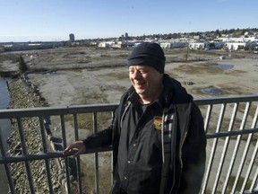 Don Larson talks about getting a new park in Marpole at the foot of Cambie on the old Silvertree mill site.