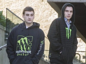 Matthew (left) and Daniel McRae, outside B.C. Supreme Court Feb. 4, 2014