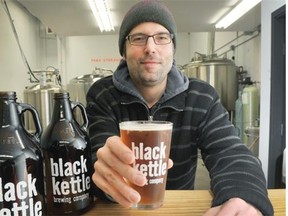 Co-owner Phil Vandenborre relaxes in the tasting lounge of Black Kettle Brewing in North Vancouver.