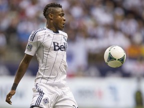 Midfielder Gershon Koffie (above) came on in relief of Nigel Reo-Coker during Saturday’s game at New England, earning his first minute of the season for the Whitecaps.