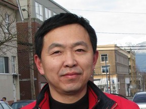 A dynamic group of Chinese-Canadians, including Huang Hebian (above), adamantly oppose other Chinese groups - in both Canada and China - that are launching a class-action lawsuit against Canada for cancelling the controversial investor-class program. Some are citing the Chinese head tax to justify their position. Hebian's group has organized a forum in Richmond for this Saturday at 1:30 p.m.