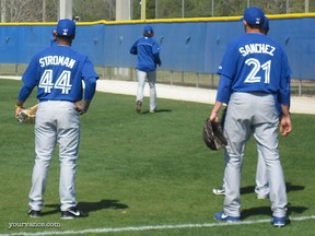 Marcus Stroman and Aaron Sanchez at spring training