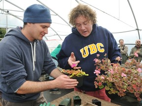 Egan Davis (right) teaching at UBC