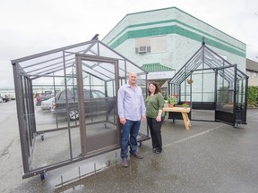 Rick Heinen and Angela Drake, of BC Greenhouse Builders