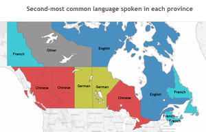 Language Map with Title