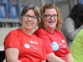 Lynn Spence and her daughter, Kelsey at the 2013 Shoppers Drug Mart Ride Don't Hide community bike ride.