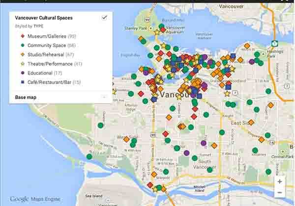 Vancouver developing interactive cultural spaces map | Vancouver Sun