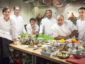 The Chefs Collective at Earls: Dawn Doucette, Andrew Hunslow, Tina Fineza, Jeff McInnis, Hamid Salimian, David Wong