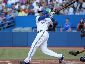 The Toronto Blue Jays were led by player of the month Edwin Encarnacion in May as the Jay slugger had an historic month hitting more home runs in a month than all but a few of the all-time greats. (Tom Szczerbowski, Getty Images)