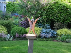 Jubilation station in the front garden of Jennifer Buckland and Van Eriksen