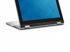 Dell Inspiron 11 3000 Series 2-in-1 touch notebook computer  in tablet mode.