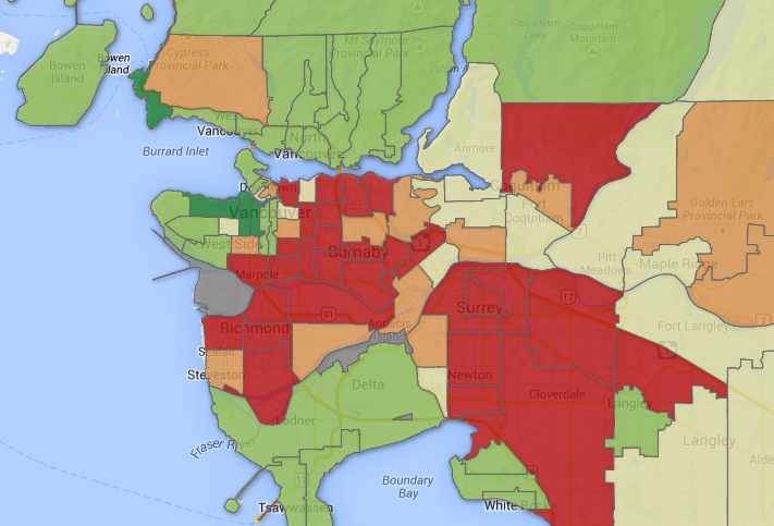 See how many in your neighbourhood are organ donors on this map of B.C ...