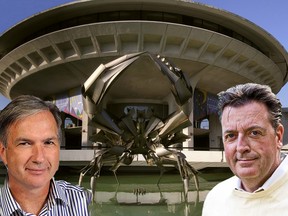 The 14-member NPA board interviewed three mayoral candidates, including former park board chairman Ian Robertson (right) and former Vancouver Sun managing editor Kirk LaPointe (left) at the planetarium last week.