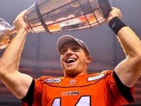 Travis Lulay started all 18 games for the B.C. Lions in 2011, winning most outstanding player and MVP of the Grey Cup game honours.