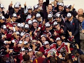 The 2007  Vancouver Giants knocked off the Medicine Hat Tigers 3-1 in the Canadian Hockey League final.
Les Bazso/PNG photo