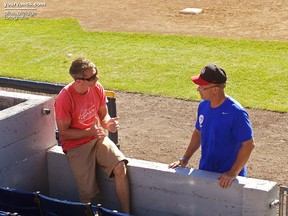 Discussing Barreto's swing with Dave Pano