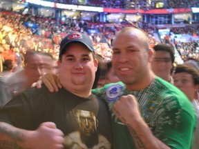 Red Scorpion Cory Lesperance, left, with MMA fighter