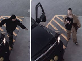Two suspects were caught by security cameras.