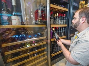 Chuck Hallett, who blogs about beer under the name Barley Mowatt, keeps upwards of 300 bottles of beer and maintains a detailed inventory.