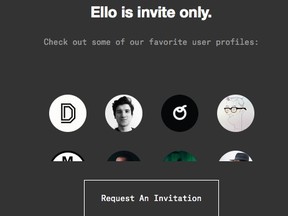 Ello invitation only