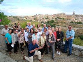 Group with Toledo in the background