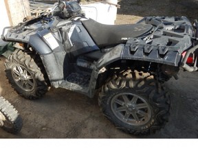 Polaris ATV seized during raid on suspected traffickers Aug. 30